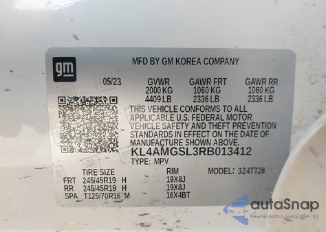 2024 Buick Encore Gx Avenir Awd z USA, uszkodzony, nr VIN KL4AMGSL3RB013412